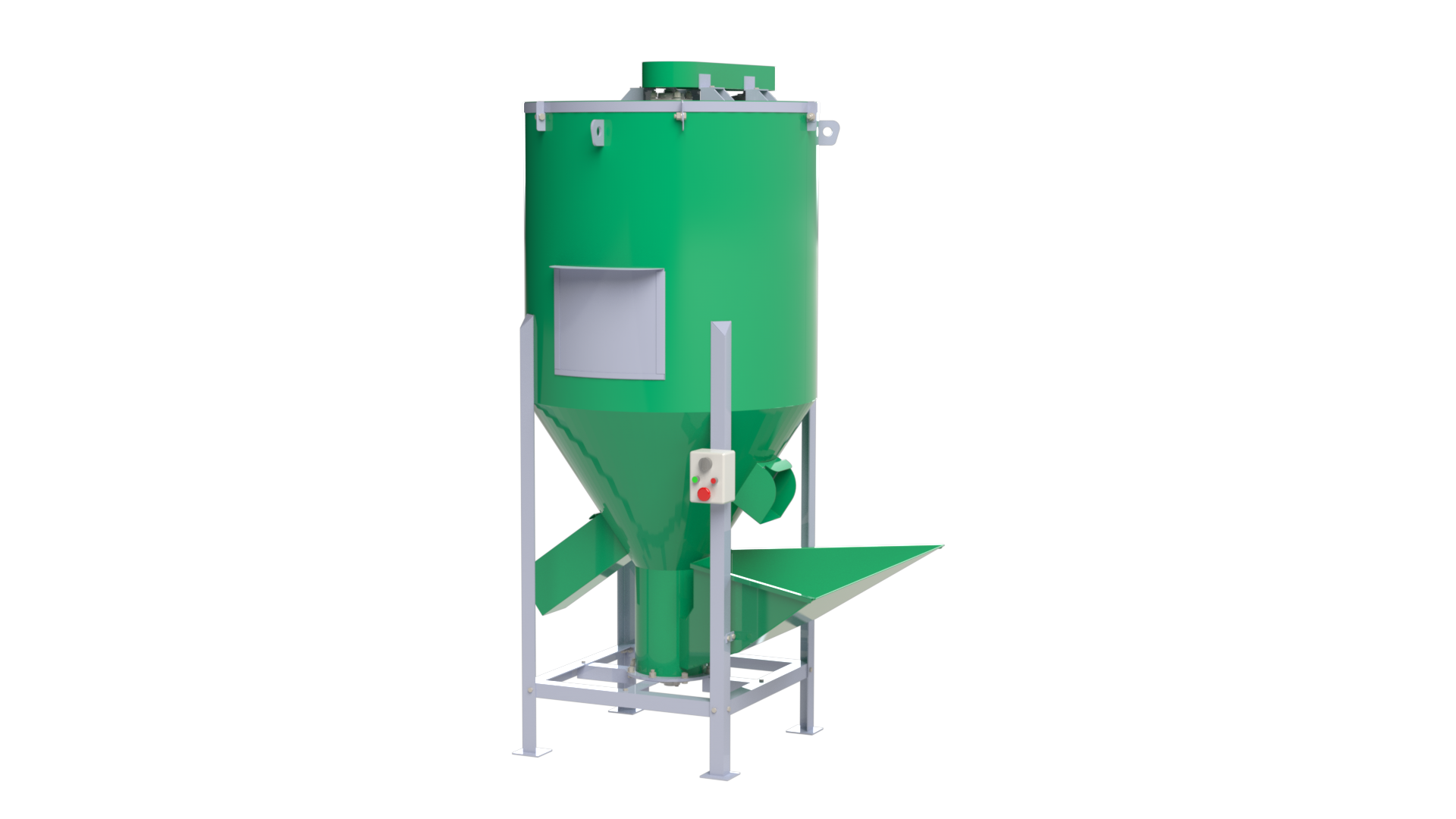 Vertical feed mixer